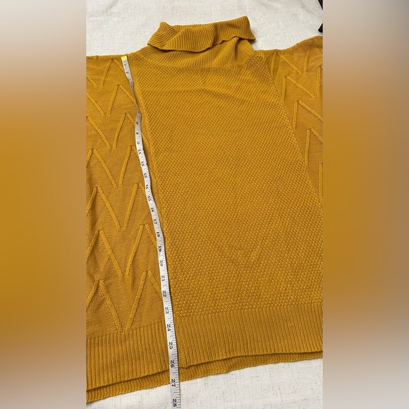 Mustard Sweater Poncho - Picture 7 of 9
